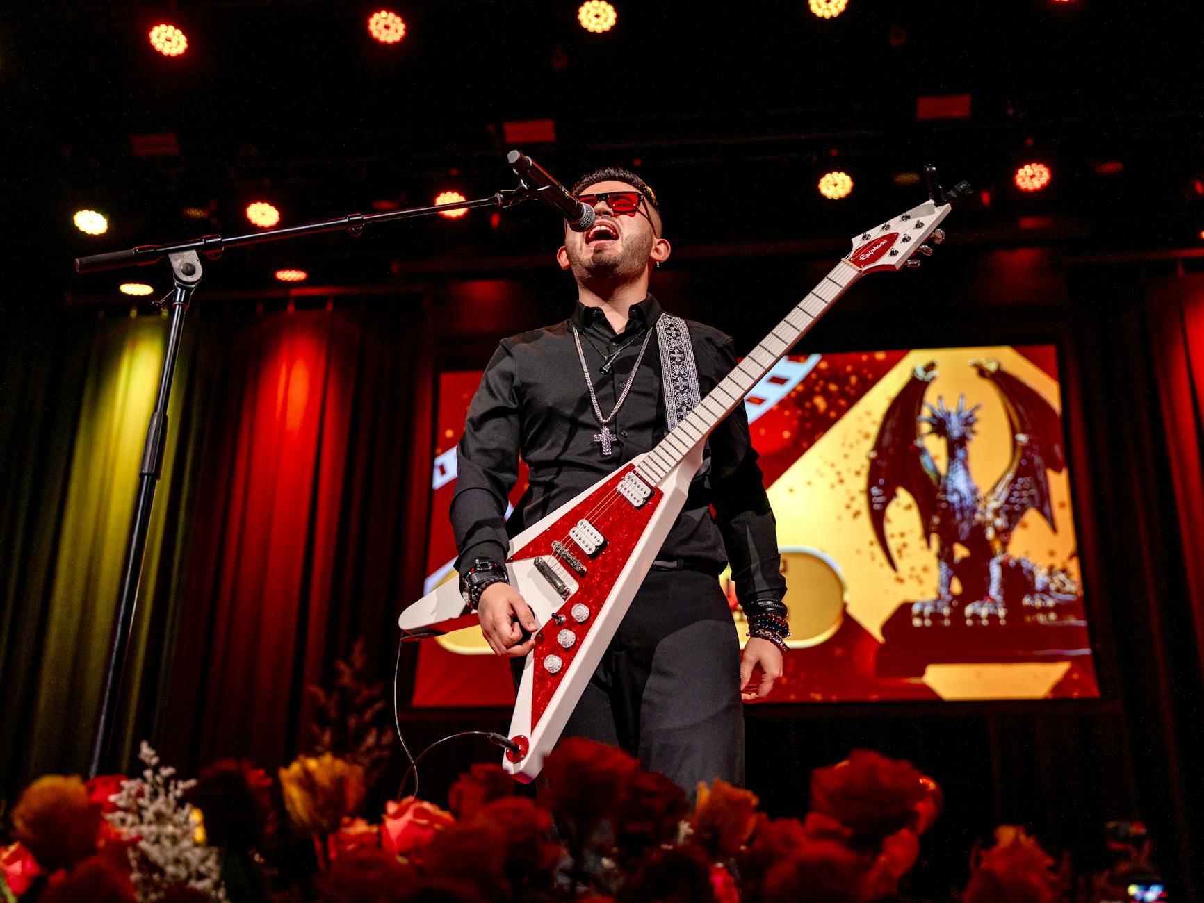 Electric guitar solo performance tribute to Yngwie Malmsteen | Photo by Kevin Barillas on Pexels