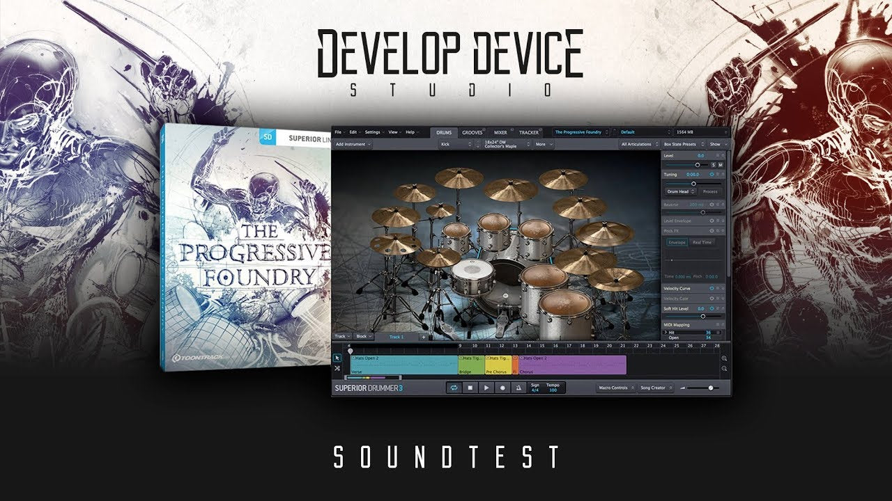 (LIVESTREAM) Toontrack Progressive Foundry SDX // Soundtest