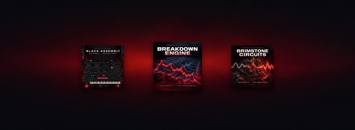 Black Assembly, Breakdown Engine and Brimstone Circuits: the three ArgWave 3 expansion pack covers