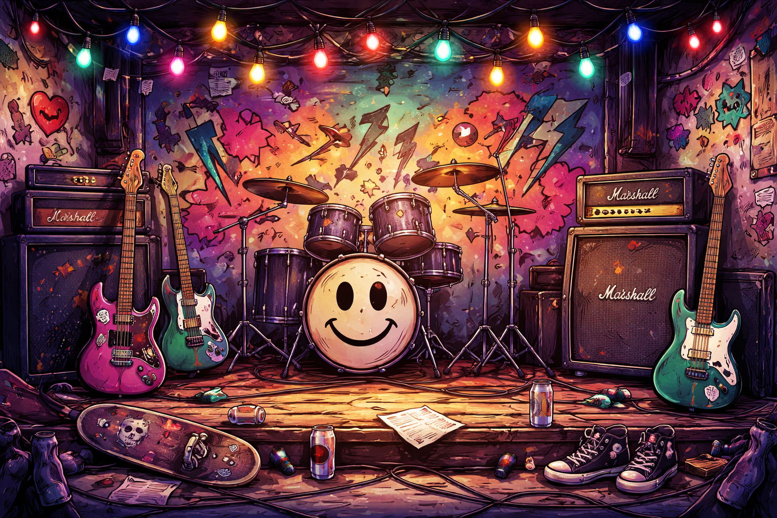 Concert crowd with hands raised - Pop Punk Presets Collection