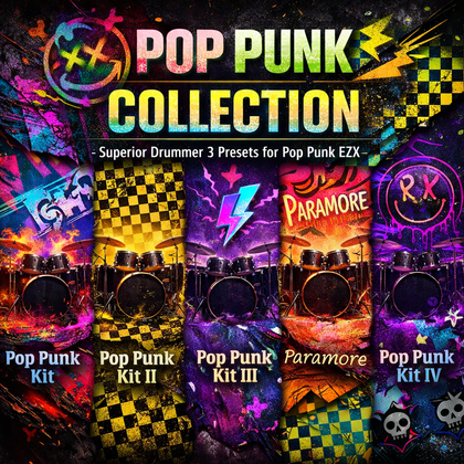 Pop Punk Collection: Superior Drummer 3 Presets for Pop Punk EZX | 6 Album-Ready Presets