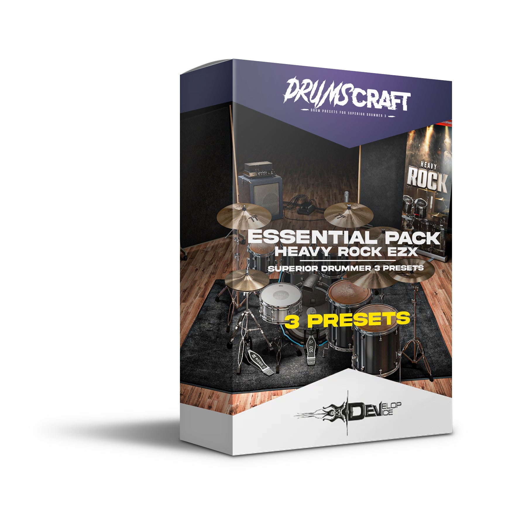 3 Essential Presets for Heavy Rock EZX - Superior Drummer 3 Preset - Professional Drum Sound
