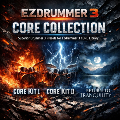 EZDrummer 3 Core Collection: Superior Drummer 3 Presets for EZDrummer 3 CORE Library | 3 Album-Ready Presets