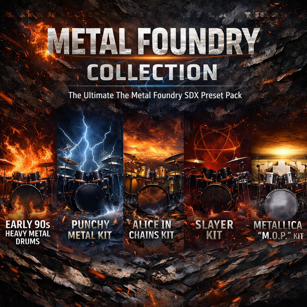 Metal Foundry Collection: Superior Drummer 3 Presets for The Metal Foundry SDX | 11 Album-Ready Presets