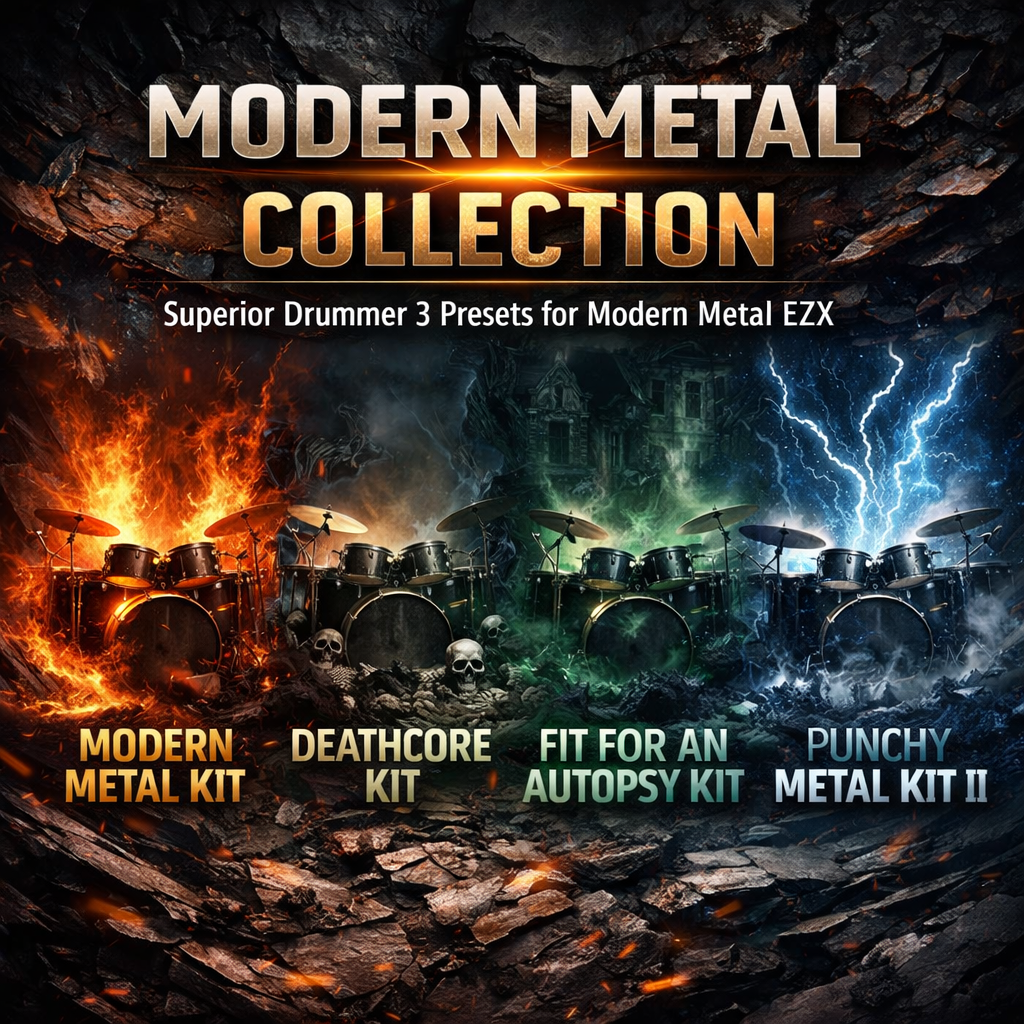Modern Metal Collection: Superior Drummer 3 Presets for Modern Metal EZX | 4 Album-Ready Presets
