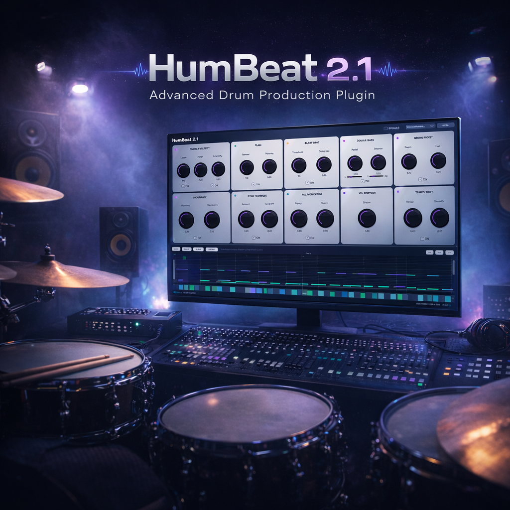 HumBeat 2 - Ultimate MIDI Drum Humanizer Plugin