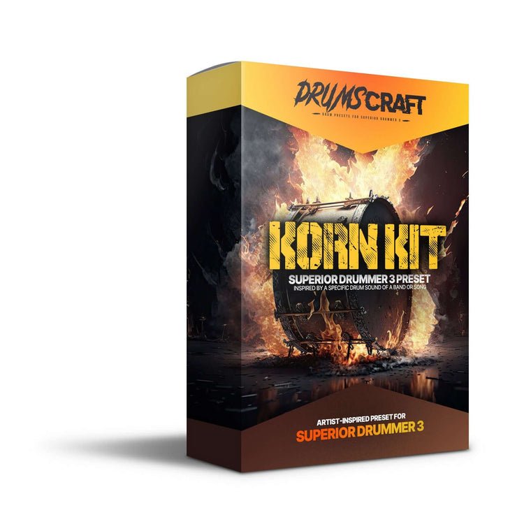 Korn Drum Sound - Superior Drummer 3 Preset - Album-Ready Mix