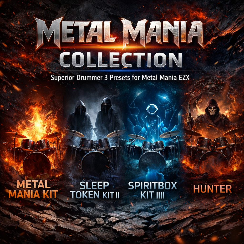 Metal Mania Collection: Superior Drummer 3 Presets for Metal Mania EZX | 4 Album-Ready Presets
