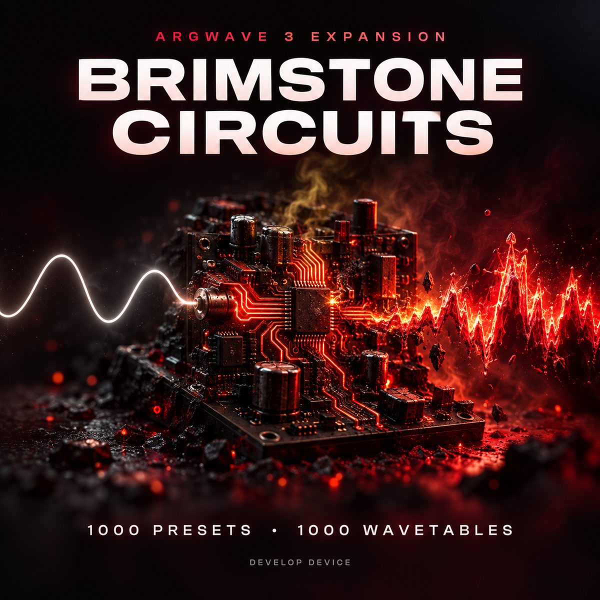Brimstone Circuits, an ArgWave 3 expansion with 1000 hybrid metal presets and 1000 wavetables