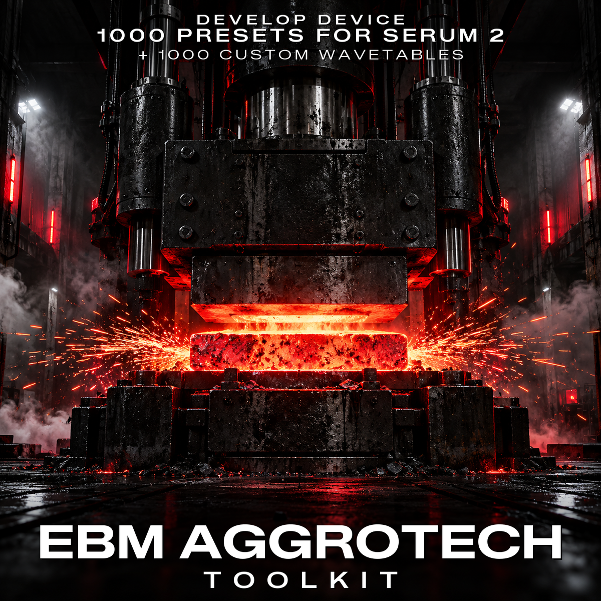 EBM Aggrotech Toolkit: 1000 Serum 2 Presets & 1000 Wavetables product cover