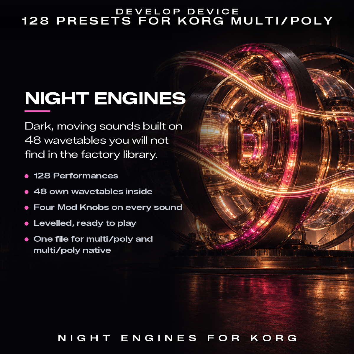 Night Engines for Korg multi/poly: what the pack offers