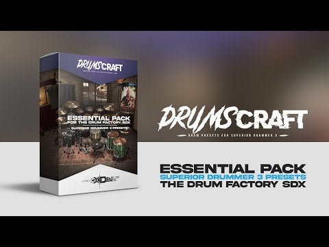 Essential Preset Pack for The Drum Factory SDX: 5 Mix-Ready Presets for Superior Drummer 3 - Sound Demo Video