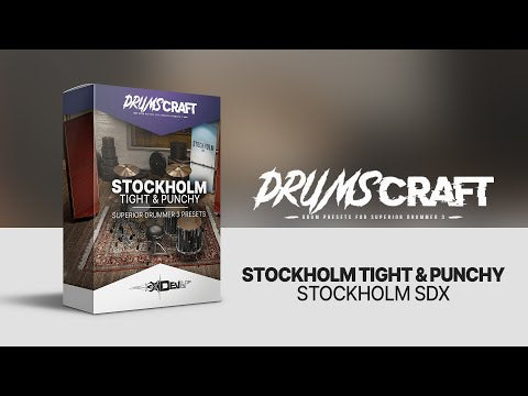 Stockholm Tight & Punchy - 2 Presets for Superior Drummer 3 - Sound Demo Video