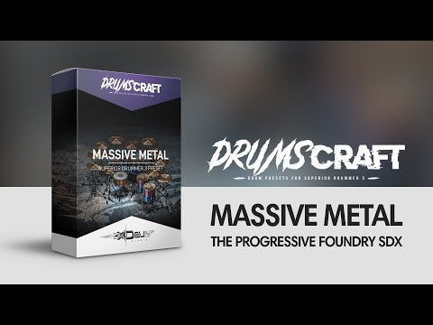 Superior Drummer 3 Preset Bundle for The Progressive Foundry SDX - 18 Presets - Sound Demo Video