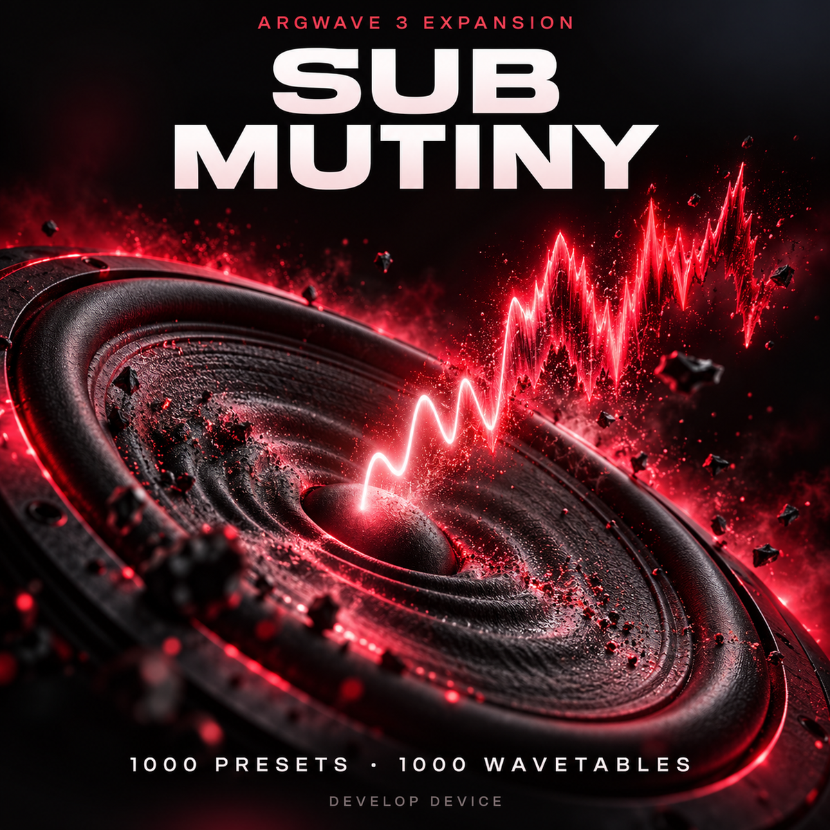 Sub Mutiny, an ArgWave 3 expansion with 1000 heavy bass presets and 1000 wavetables