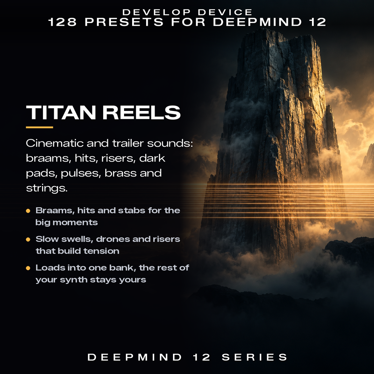 Titan Reels DeepMind 12 preset pack for cinematic and trailer
