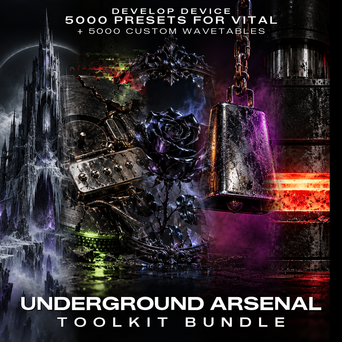 Underground Arsenal Toolkit Bundle: 5000 Vital Presets & 5000 Wavetables product cover