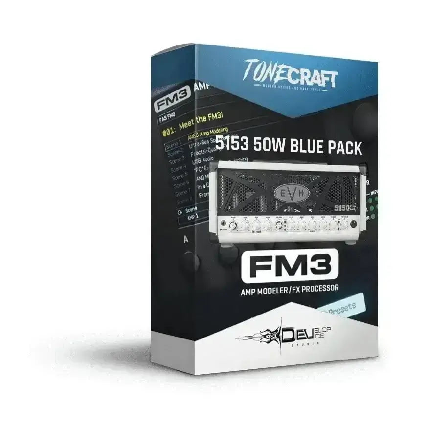 5153 50W Blue Pack - Fractal FM3 Preset - Studio Guitar Tones