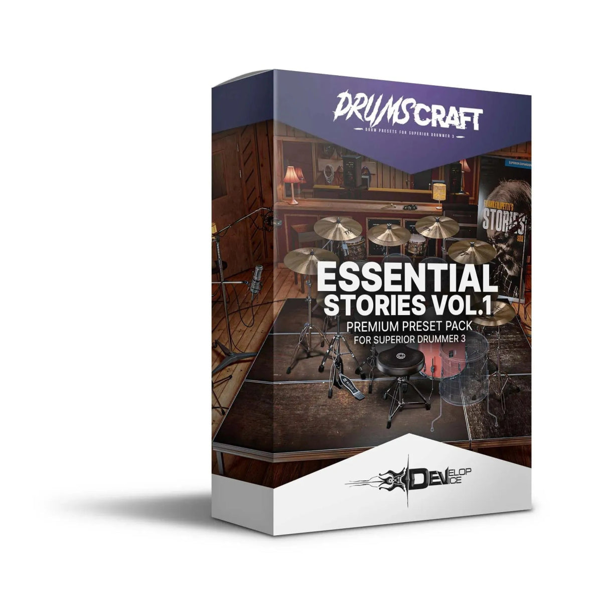 Essential Stories Vol. 1 for Stories SDX - Superior Drummer 3 Presets - Develop Device Studio