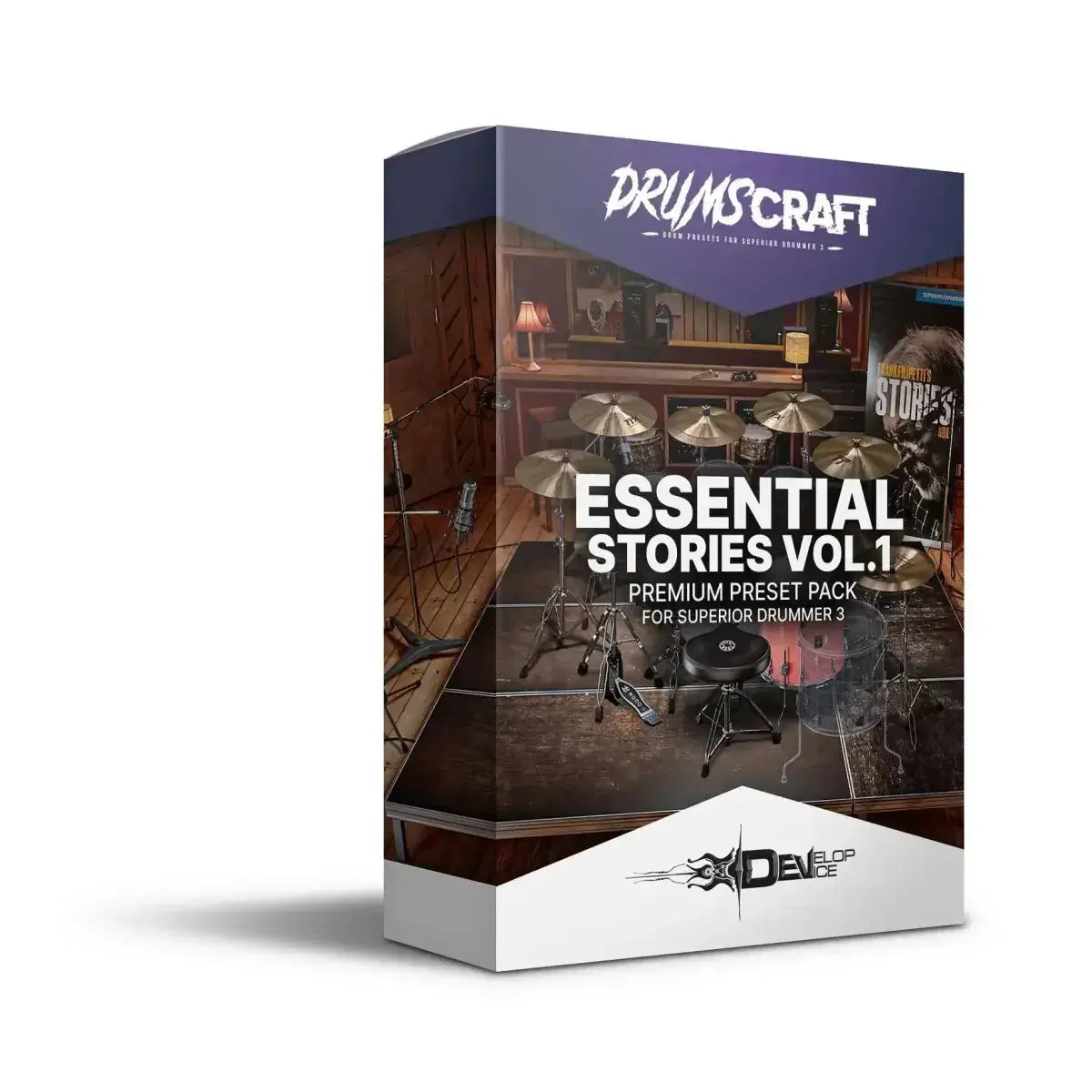 Essential Stories for Stories SDX - Superior Drummer 3 Preset - Professional Drum Sound