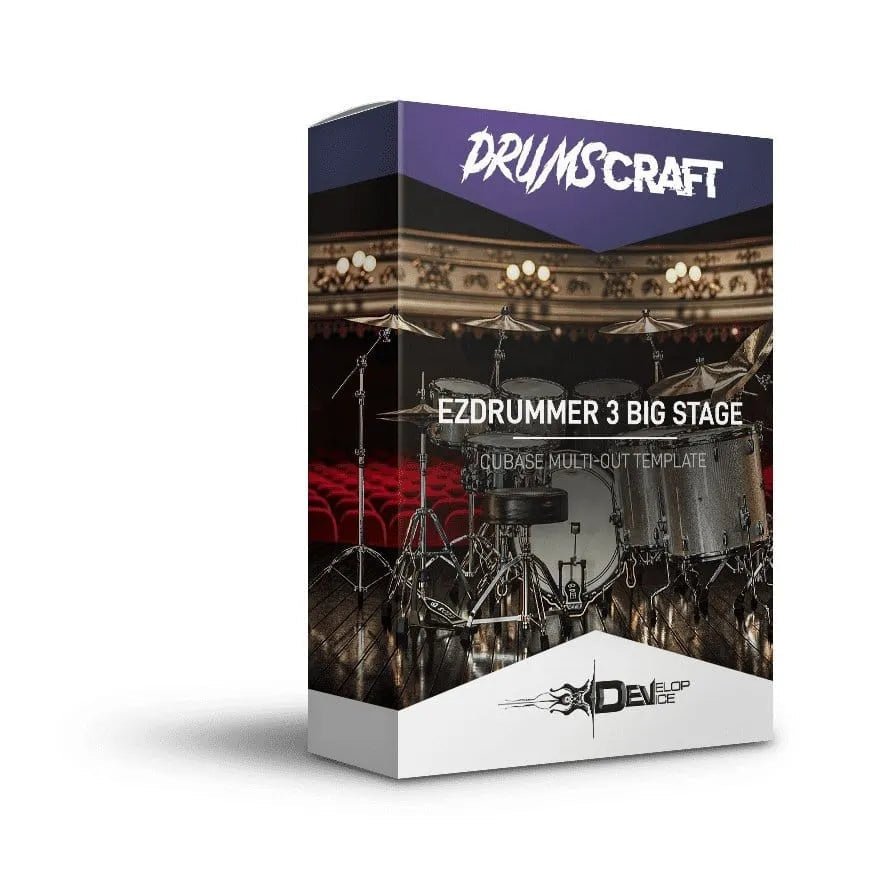 EZDrummer 3 Big Stage Template For Cubase - EZdrummer 3 Templates by Develop Device