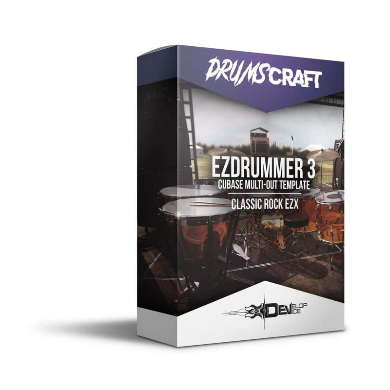 EZDrummer 3 | Cubase Multi-Out Template | Classic Rock EZX
