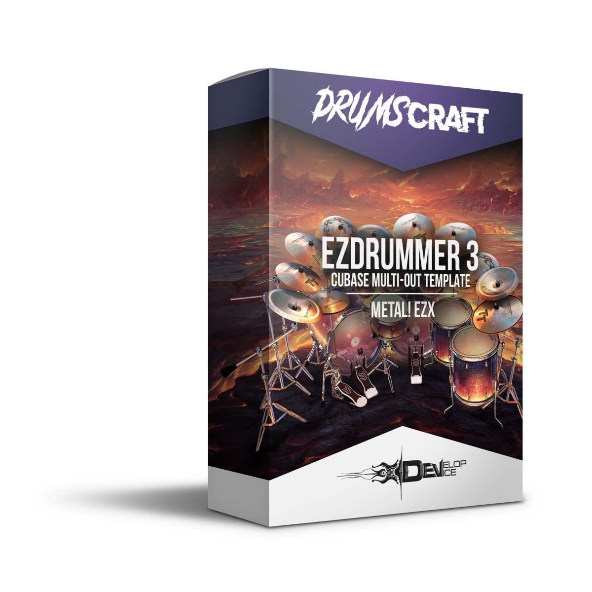 EZDrummer 3 | Cubase Multi-Out Template | Metal! EZX - EZdrummer 3 Templates by Develop Device