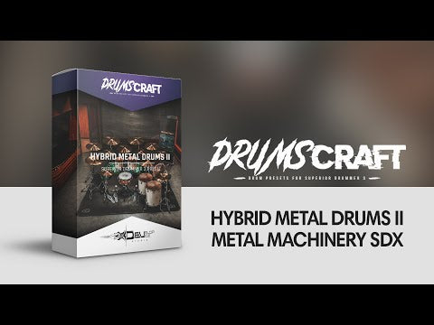 Hybrid Metal Bundle | 4 presets for Superior Drummer 3 - Sound Demo Video