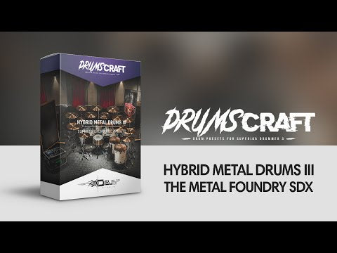Hybrid Metal Bundle | 4 presets for Superior Drummer 3 - Sound Demo Video