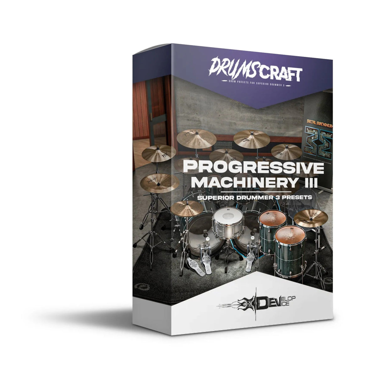 Progressive Machinery III - Superior Drummer 3 Presets - Develop Device Studio