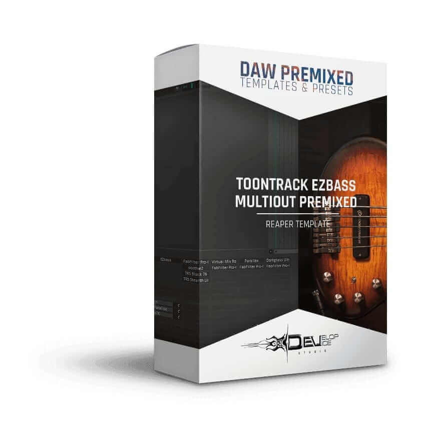 Toontrack EZbass Reaper Multi-Out Template - Reaper Production Template - Pro Mixing