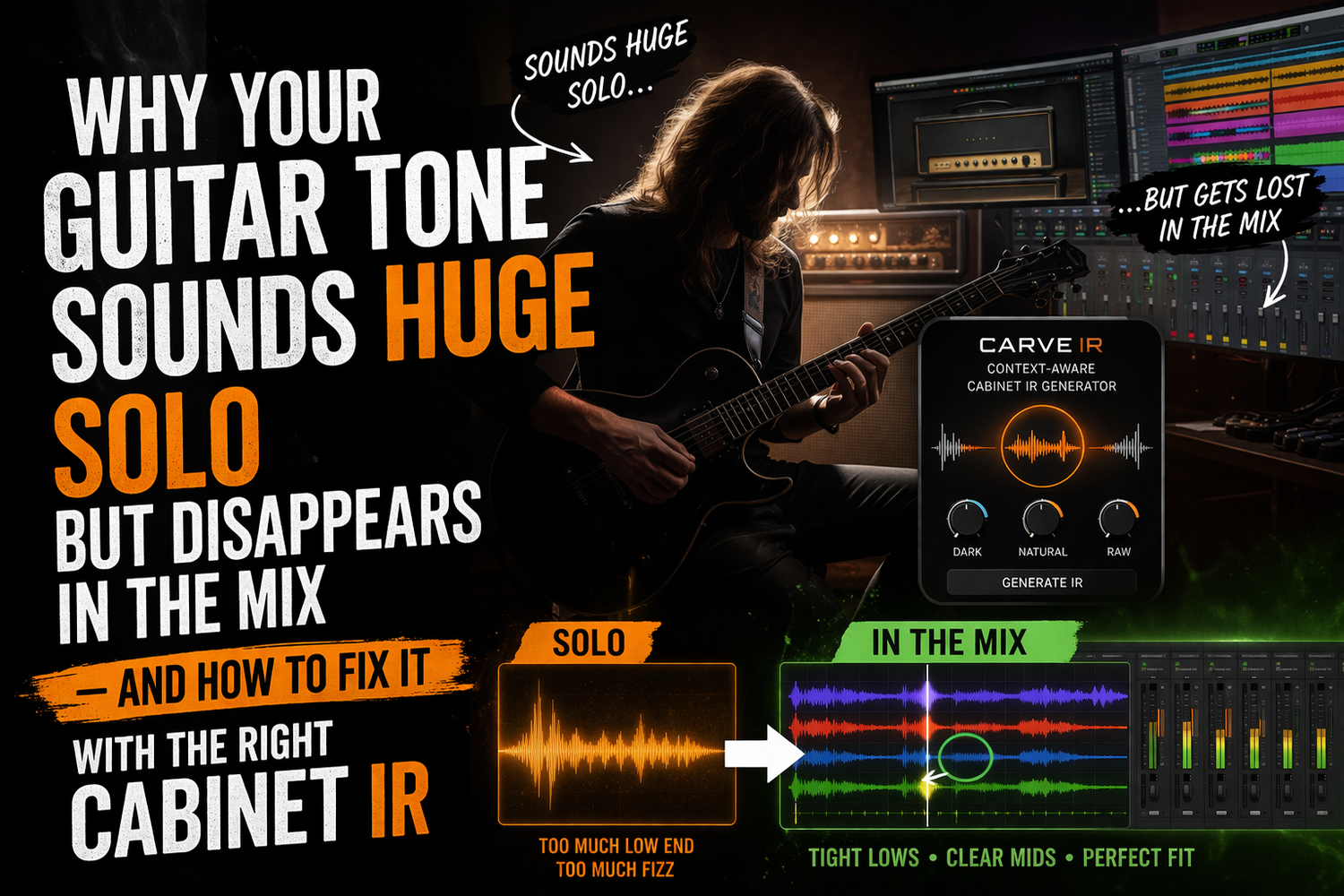 Why Your Guitar Tone Sounds Huge Solo but Disappears in the Mix - and How to Fix It with the Right Cabinet IR