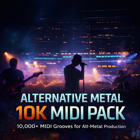 Alternative Metal: 10K Drum MIDI Pack - Heavy Alternative Drum Grooves