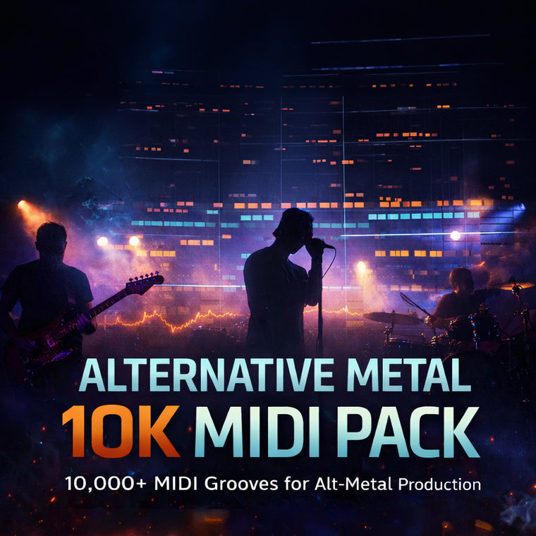 Alternative Metal: 10K Drum MIDI Pack - Heavy Alternative Drum Grooves