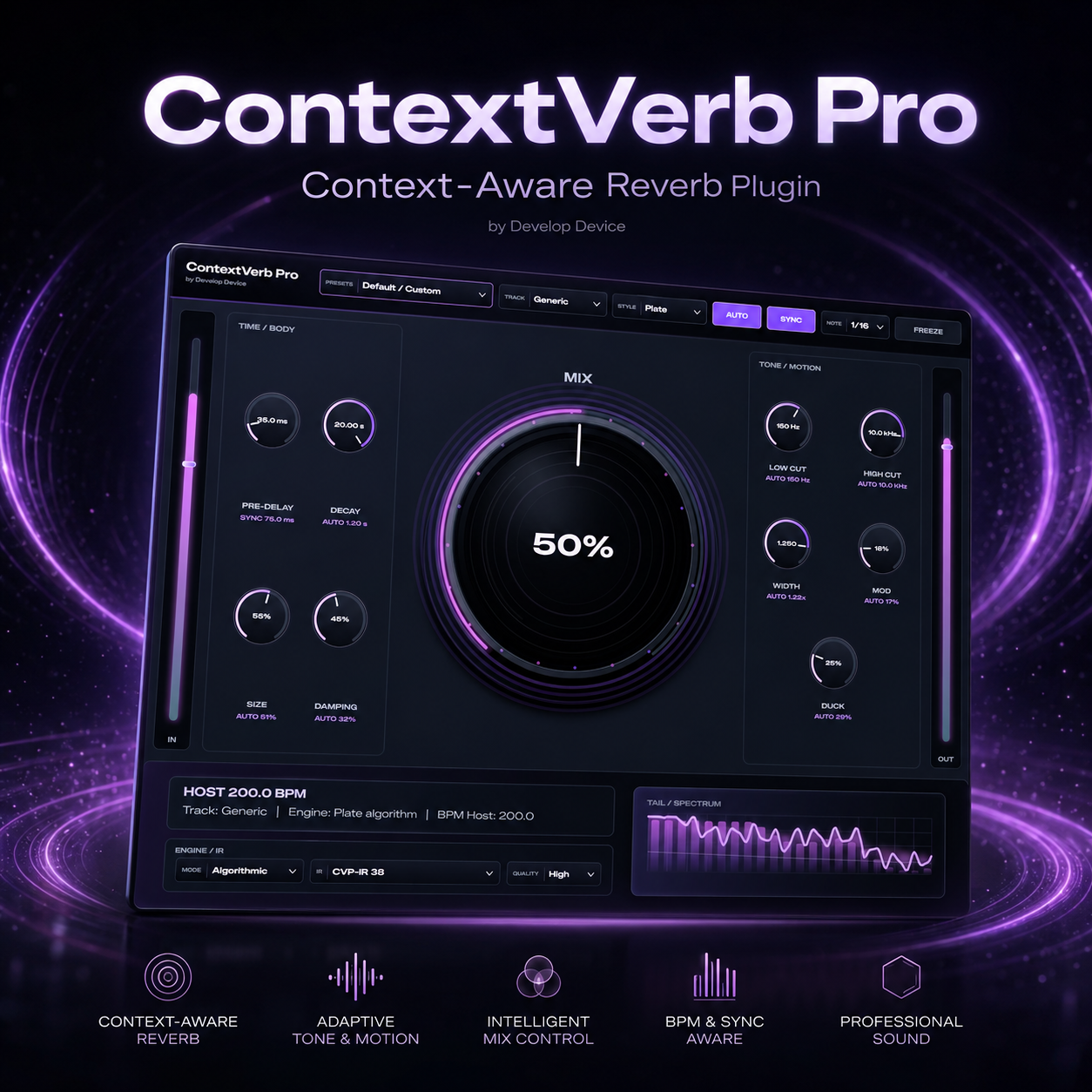 ContextVerb Pro: Context-Aware Reverb Plugin
