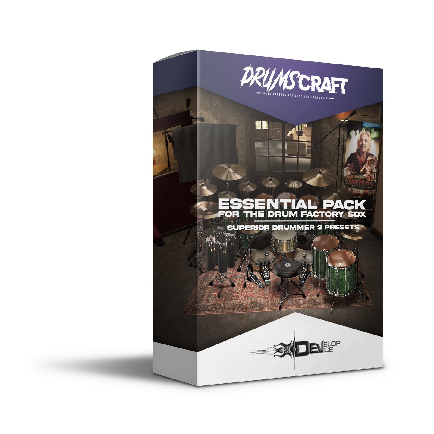 Essential Preset Pack for The Drum Factory SDX: 5 Mix-Ready Presets for Superior Drummer 3