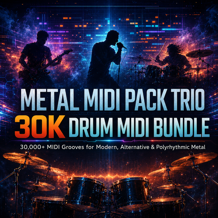 Metal MIDI Pack Trio: 30K Drum MIDI Bundle