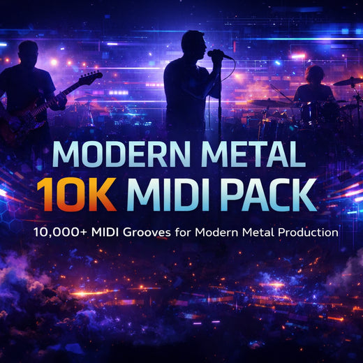 Modern Metal: 10K Drum MIDI Pack - Metalcore & Djent Drum Grooves
