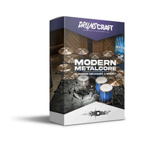 Modern Metalcore Superior Drummer 3 Preset product box by DrumsCraft on white background