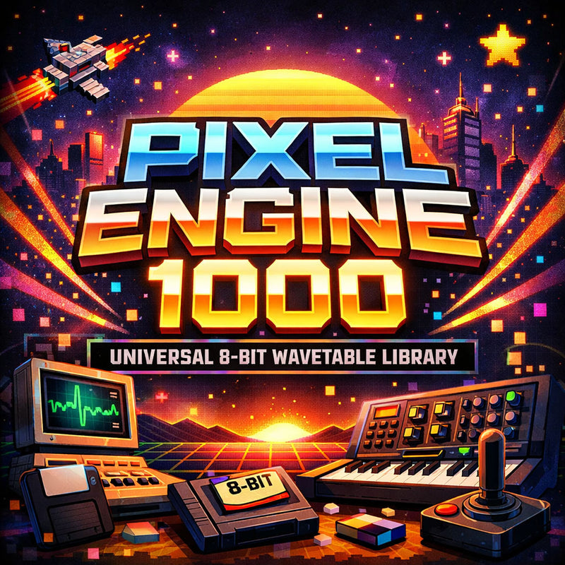 Pixel Engine 1000: Universal 8-Bit Wavetable Library