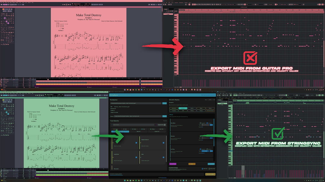 StringSync: Advanced Guitar Pro to MIDI Converter
