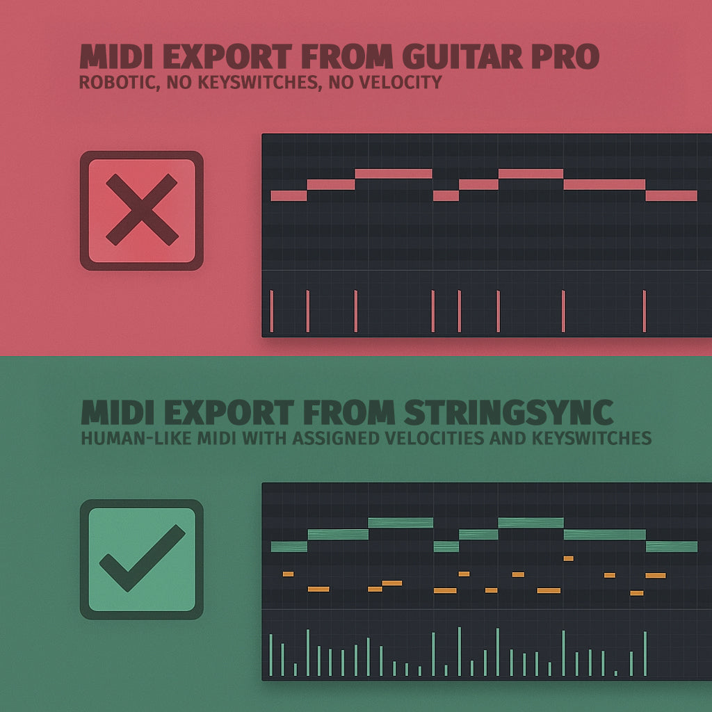 StringSync: Advanced Guitar Pro to MIDI Converter