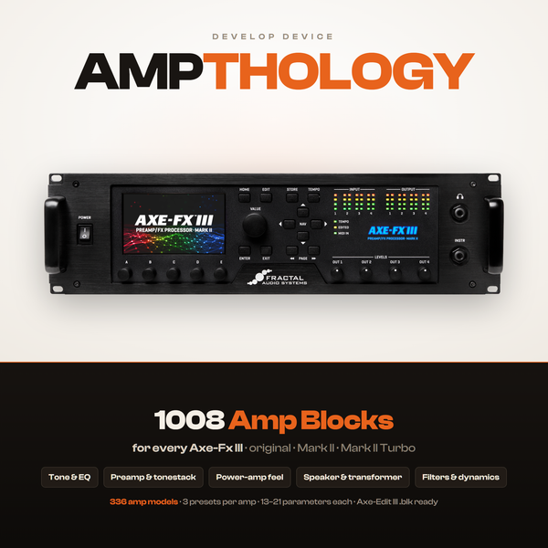 Fractal Axe-Fx III Presets for Rock and Metal Guitar Tones
