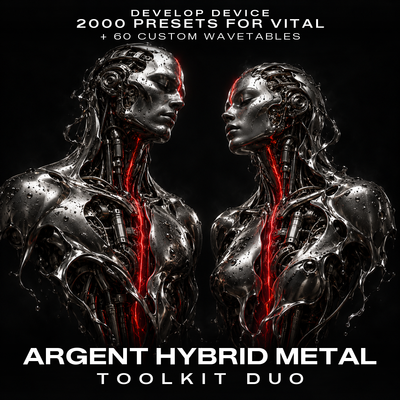 Argent Hybrid Metal Toolkit Duo: 2000 Vital Presets & 60 Wavetables