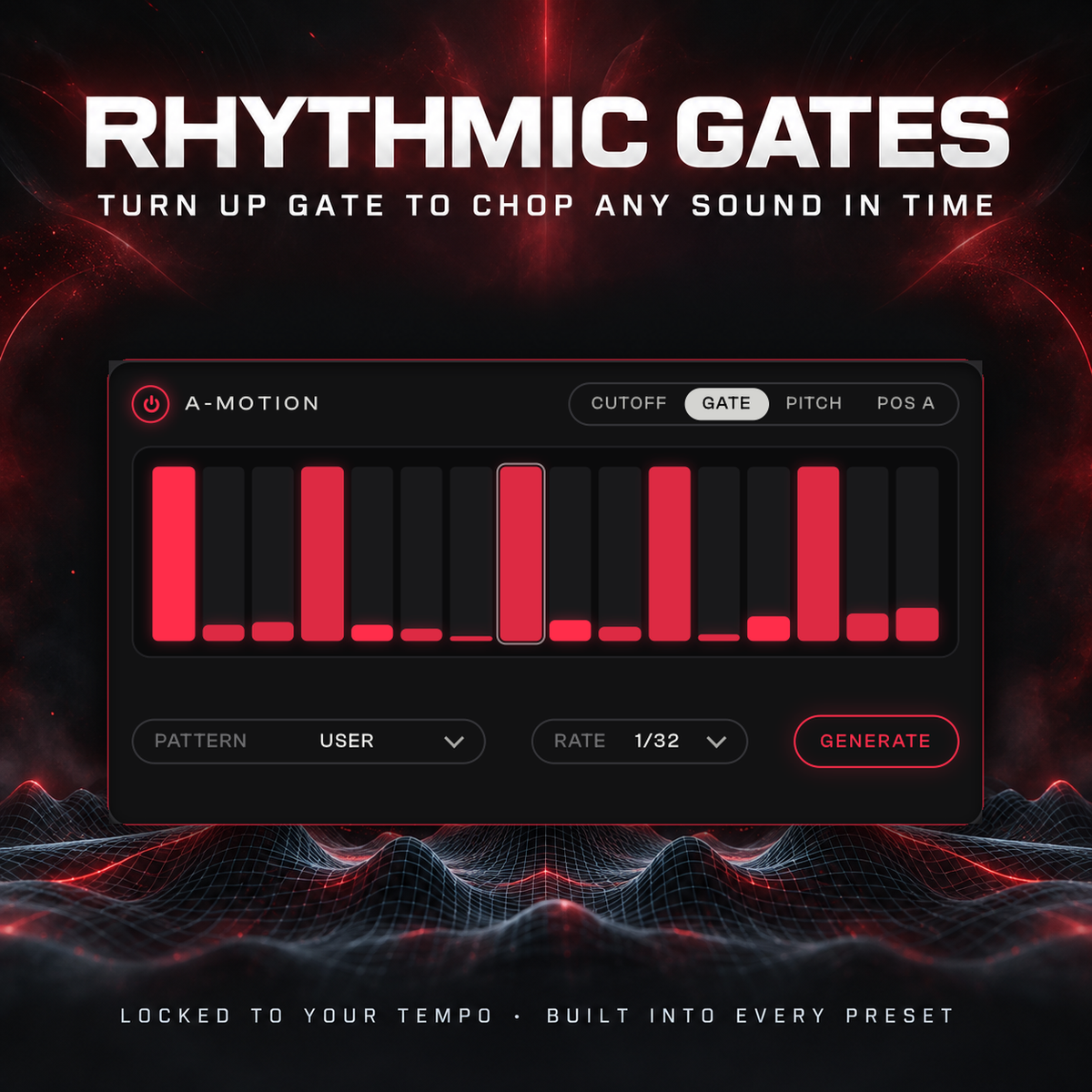 The A-MOTION gate in ArgWave 3 chopping a Breakdown Engine sound in time