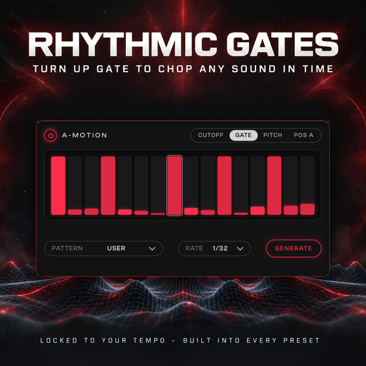 The A-MOTION gate in ArgWave 3 chopping a Breakdown Engine sound in time