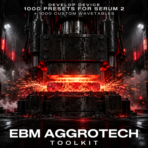 EBM Aggrotech Toolkit: 1000 Serum 2 Presets & 1000 Wavetables product cover