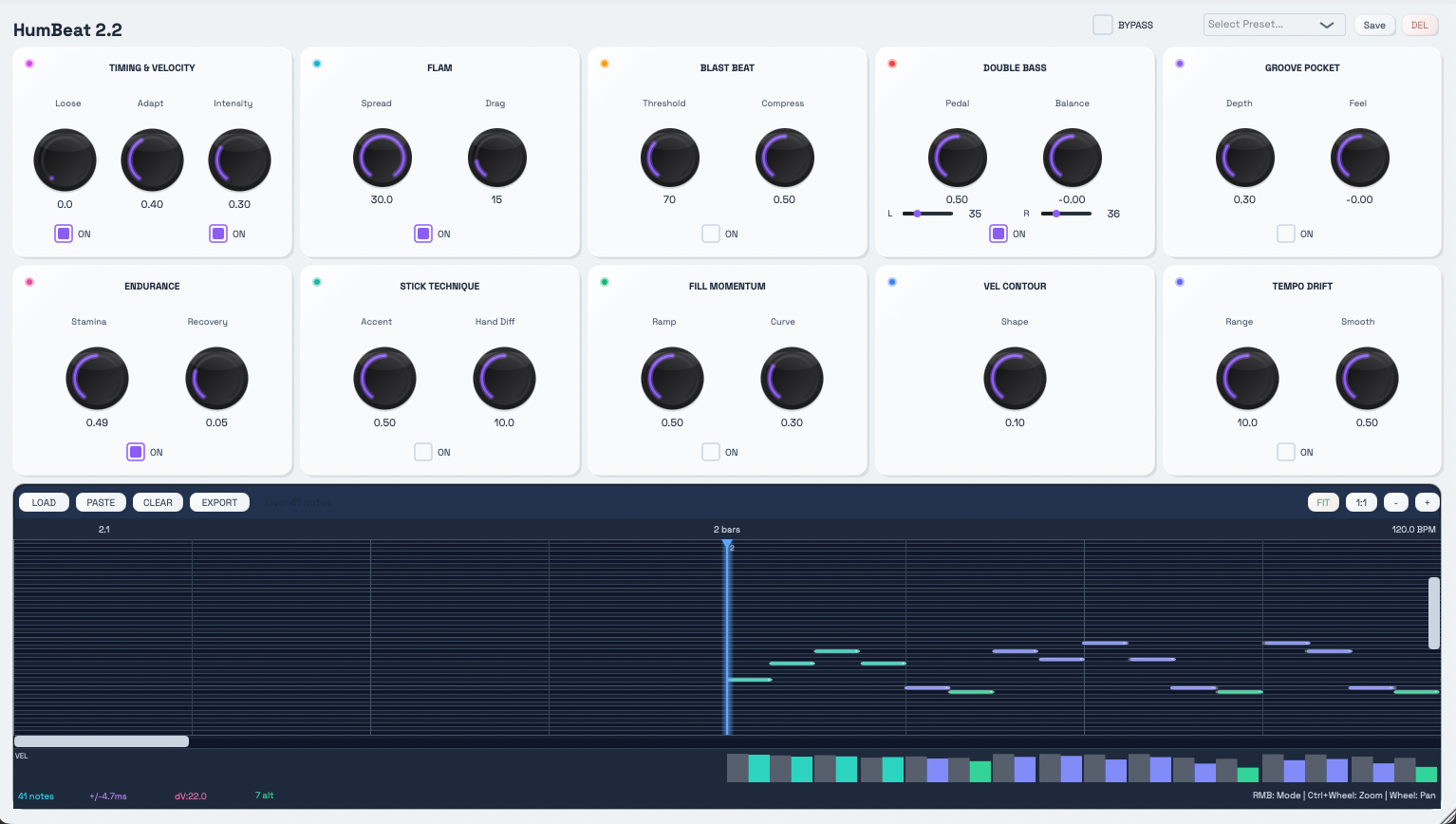 HumBeat 2 plugin interface