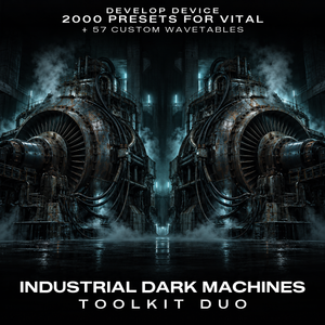 Industrial Dark Machines Toolkit Duo: 2000 Vital Presets & 57 Wavetables