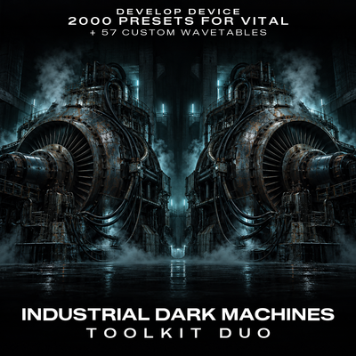 Industrial Dark Machines Toolkit Duo: 2000 Vital Presets & 57 Wavetables